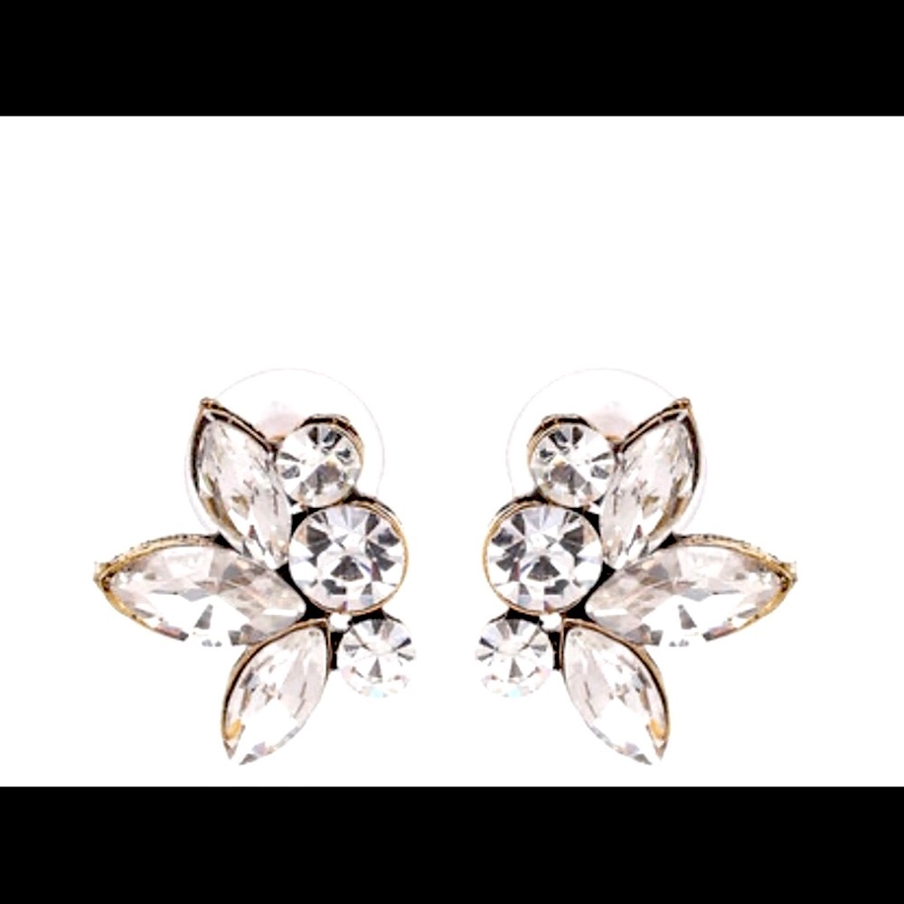 NIB Stunning Rhinestone Bridal Earrings